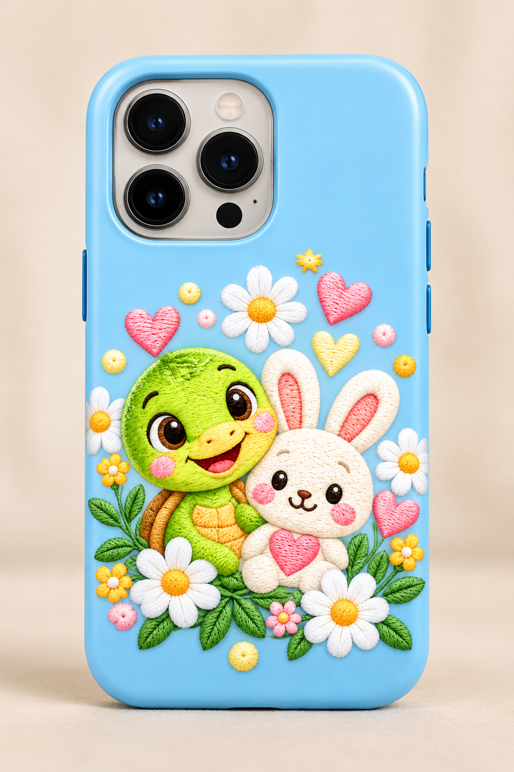 Liri and Bunny Floral Blue phone case