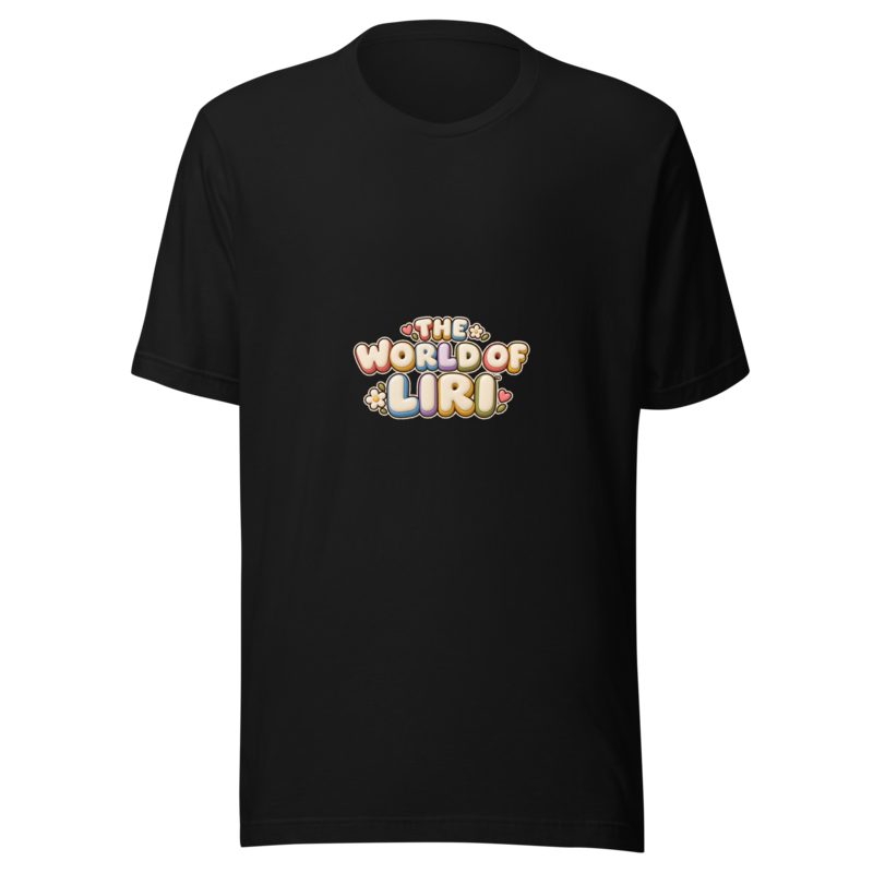 Scared Feelings Tee — Front+Back, Black, front view
