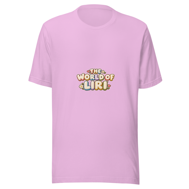 Happy Feelings Tee — Front+Back, Lilac, front view