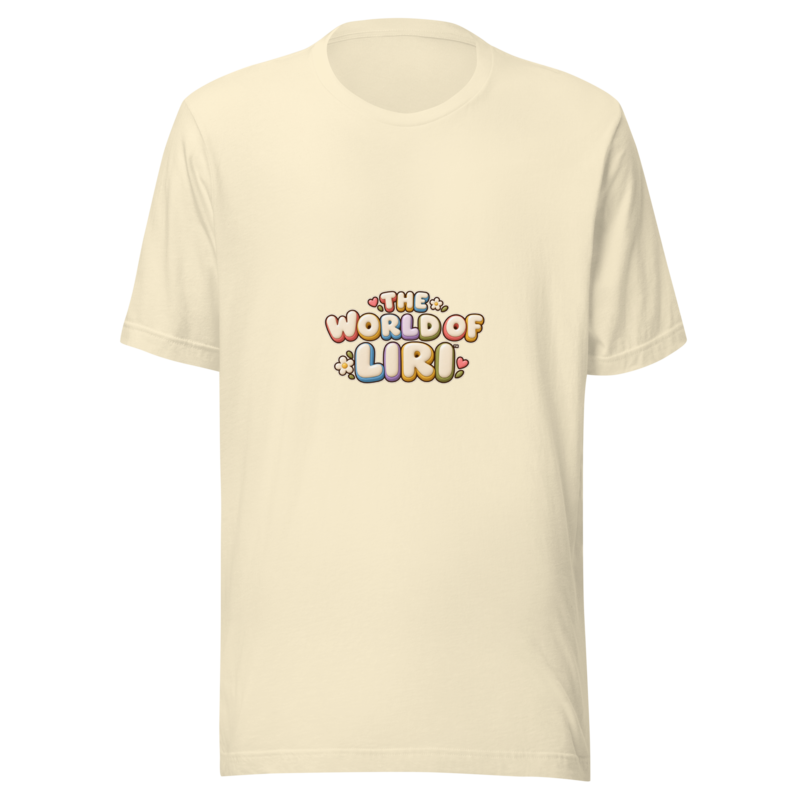 Sorry Feelings Tee — Front+Back, Natural, front view