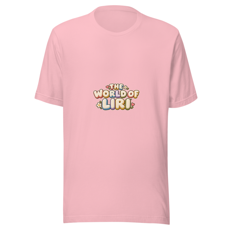 Scared Feelings Tee — Front+Back, Pink, front view