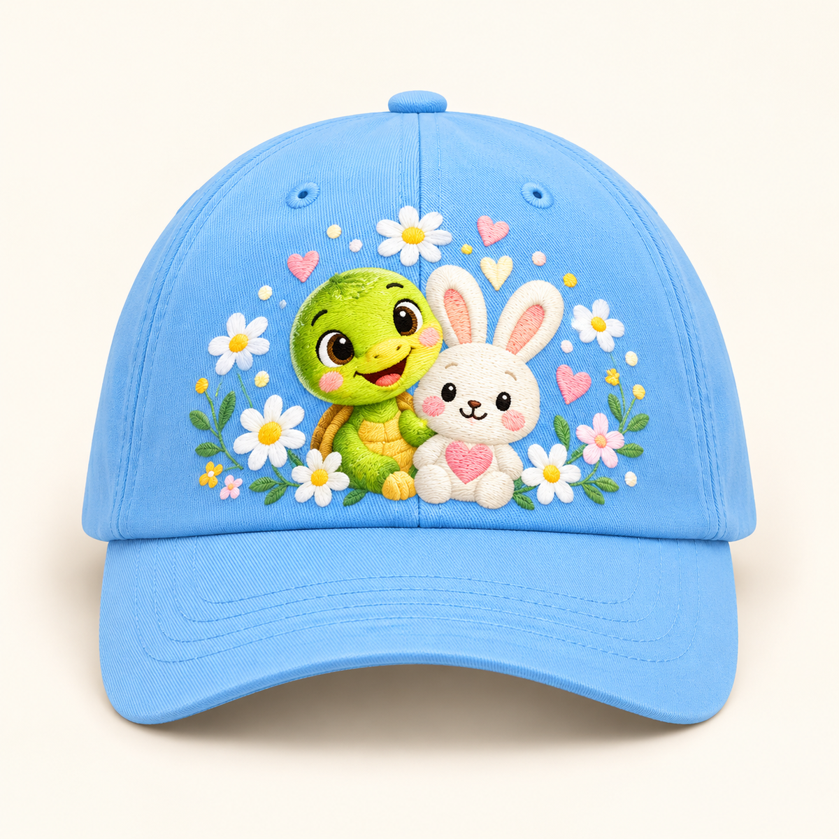 Hat 05 Liri and Bunny Floral Blue approved mockup