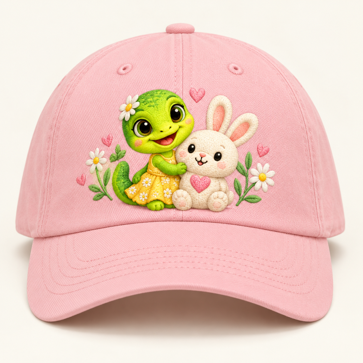 Hat 07 Liri and Bunny Pink Flowers approved mockup
