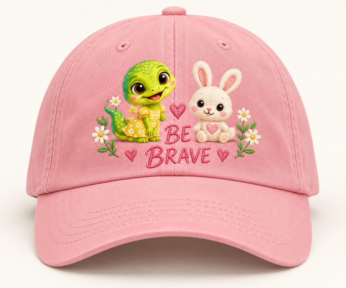 Hat 08 Be Brave Pink approved mockup