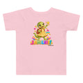 Pink toddler tee, I Am Liri back art view